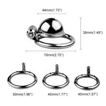 Carica l'immagine nel visualizzatore di Gallery, Button Chastity Cage – product feature overview, gallery view 4 from the CAGINK product page