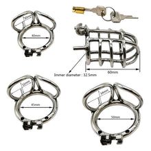 Load image into Gallery viewer, New Stainless Steel Male Chastity Cage – material and construction details, gallery view 4
