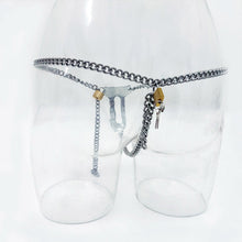 Load image into Gallery viewer, Chain Chastity Belt – product design details, gallery view 4 from the CAGINK product page