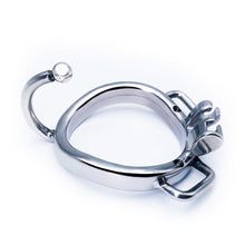 Load image into Gallery viewer, Chastity Cage Accessory Ring (With Ears) & Belt – ring and adjustment details, gallery view 2