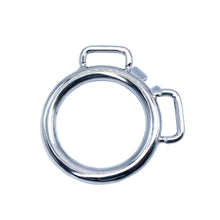 Load image into Gallery viewer, Chastity Cage Accessory Ring (With Ears) & Belt – ring and adjustment details, gallery view 3