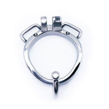 Load image into Gallery viewer, Chastity Cage Accessory Ring (With Ears) & Belt – ring and adjustment details, gallery view 4