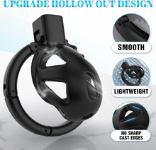 Load image into Gallery viewer, Chastity Cage with 8 Adjustable Cock Ring
