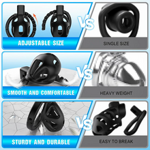 Load image into Gallery viewer, Chastity Cage with 8 Adjustable Cock Ring