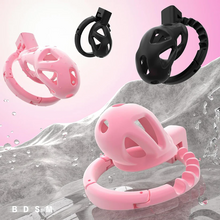 Load image into Gallery viewer, Chastity Cage with 8 Adjustable Cock Ring