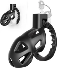 Load image into Gallery viewer, Chastity Cage with 8 Adjustable Cock Ring