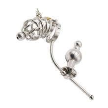 Load image into Gallery viewer, Chastity Cage With Butt Plug – product design details, gallery view 2 from the CAGINK product page