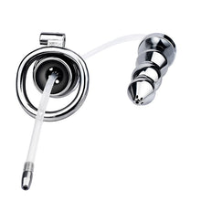 Load image into Gallery viewer, Chastity Cage With Enema Butt Plug – product design details, gallery view 3