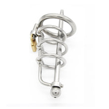 Carica l'immagine nel visualizzatore di Gallery, Chastity Cage With Urethral Sound – product design details, gallery view 2