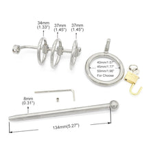 Carica l'immagine nel visualizzatore di Gallery, Chastity Cage With Urethral Sound – product design details, gallery view 4