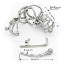 Carica l'immagine nel visualizzatore di Gallery, Chastity Combination Lock – locking components and key details, gallery view 5