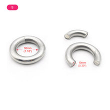 Carica l'immagine nel visualizzatore di Gallery, Chastity Magnetic Iron Ring – ring and adjustment details, gallery view 4