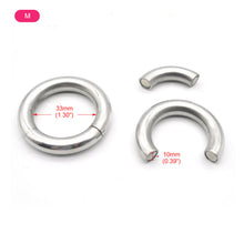 Carica l'immagine nel visualizzatore di Gallery, Chastity Magnetic Iron Ring – ring and adjustment details, gallery view 5