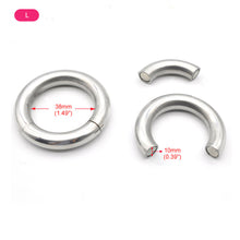 Carica l'immagine nel visualizzatore di Gallery, Chastity Magnetic Iron Ring – ring and adjustment details, gallery view 6