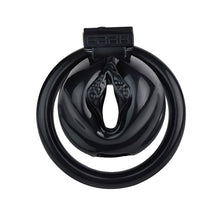 Carica l'immagine nel visualizzatore di Gallery, Black Clit Chastity Cage – product design details, gallery view 1 from the CAGINK product page