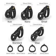 Load image into Gallery viewer, Cobra Male Chastity Device Kit – product feature overview, gallery view 10