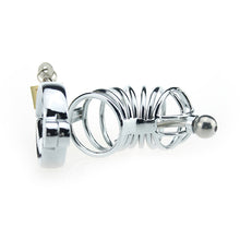 Carica l'immagine nel visualizzatore di Gallery, Cock Cage With Catheter With 3 Rings – product design details, gallery view 2