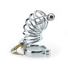 Carica l'immagine nel visualizzatore di Gallery, Cock Cage With Catheter With 3 Rings – product design details, gallery view 5