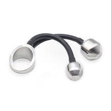 Load image into Gallery viewer, Cock Ring With Anal Plug – ring and adjustment details, gallery view 2