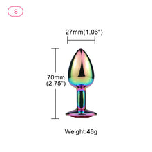 Carica l'immagine nel visualizzatore di Gallery, Colorful Butt Plug – product feature overview, gallery view 3 from the CAGINK product page