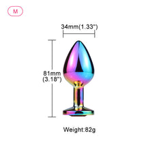 Carica l'immagine nel visualizzatore di Gallery, Colorful Butt Plug – product feature overview, gallery view 4 from the CAGINK product page