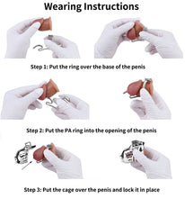 Load image into Gallery viewer, Dolphin Chastity Cage With PA Piercing 13