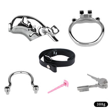 Carica l'immagine nel visualizzatore di Gallery, Dolphin Steel Chastity Cage with Anti-ring Removable - 9