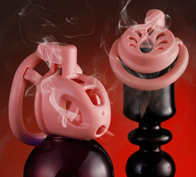 Carica l'immagine nel visualizzatore di Gallery, Double Small Chastity Cage Set