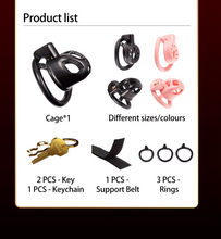 Carica l'immagine nel visualizzatore di Gallery, Double Small Chastity Cage Set