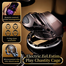 Carica l'immagine nel visualizzatore di Gallery, Electric Eel Estim Play Chastity Cage -2