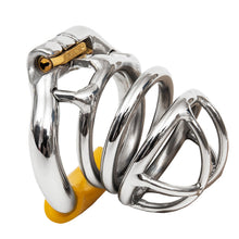Carica l'immagine nel visualizzatore di Gallery, Ergonomic Stainless Steel Stealth Chastity Cage – material and construction details, gallery view 1