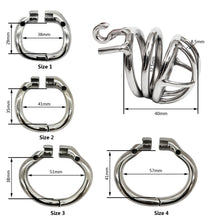 Carica l'immagine nel visualizzatore di Gallery, Ergonomic Stainless Steel Stealth Chastity Cage – material and construction details, gallery view 5