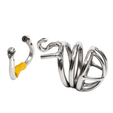 Carica l'immagine nel visualizzatore di Gallery, Ergonomic Stainless Steel Stealth Chastity Cage – material and construction details, gallery view 2