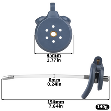 Carica l'immagine nel visualizzatore di Gallery, Flat Chastity Cage with Detchable Ball Catheter- 17