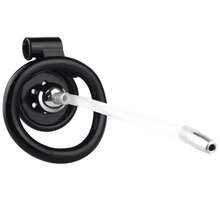 Carica l'immagine nel visualizzatore di Gallery, Flat Chastity Cage with Detchable Ball Catheter- 12