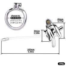 Load image into Gallery viewer, Flat & Inverted Cocoon Penis Chastity Device – product design details, gallery view 4
