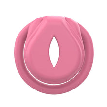 Load image into Gallery viewer, Flat Pink Chastity Lock – locking components and key details, gallery view 3