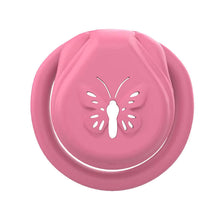 Load image into Gallery viewer, Flat Pink Chastity Lock – locking components and key details, gallery view 1