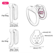 Load image into Gallery viewer, Flat Pink Chastity Lock – locking components and key details, gallery view 4