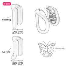 Load image into Gallery viewer, Flat Pink Chastity Lock – locking components and key details, gallery view 6