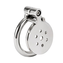 Load image into Gallery viewer, Flat Steel Cage For Dick (Screw Lock) – material and construction details, gallery view 1