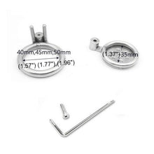 Load image into Gallery viewer, Flat Steel Cage For Dick (Screw Lock) – material and construction details, gallery view 6