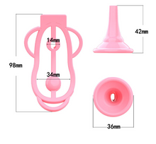 Carica l'immagine nel visualizzatore di Gallery, Fufu Clip Chastity Cage With Pee Guard