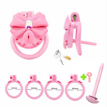 Carica l'immagine nel visualizzatore di Gallery, Gem Bowknot Chastity Cage