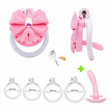 Carica l'immagine nel visualizzatore di Gallery, Gem Bowknot Chastity Cage 5