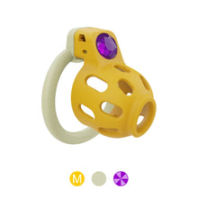 Carica l'immagine nel visualizzatore di Gallery, Gem-Inlaid Denial Lock Chastity Cage