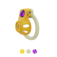 Carica l'immagine nel visualizzatore di Gallery, Gem-Inlaid Denial Lock Chastity Cage