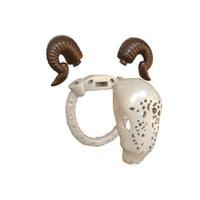 Cargar imagen en el visor de la galería, Goat Chastity Cage with Detachable Horns – Horned Submission Cage