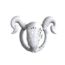 Cargar imagen en el visor de la galería, Goat Chastity Cage with Detachable Horns – Horned Submission Cage