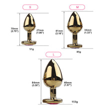 Load image into Gallery viewer, Gold Butt Plug – product design details, gallery view 3 from the CAGINK product page